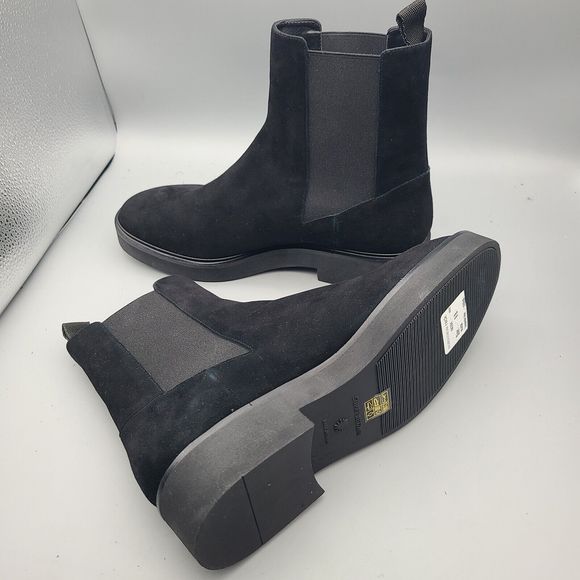 Stuart Weitzman Ankle Boots Women Henley Chelsea Bootie black Suede Size 9 new - Picture 8 of 12